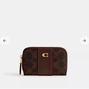 NEW COACH Essential Zip Around Card Case